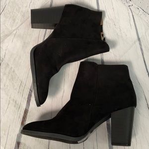 Qupid Black Suede Boots NEW